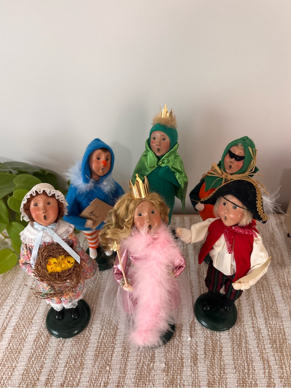 Set of 6 Vintage Byers’ Choice “The Caroler’s” Halloween Easter Pirate
